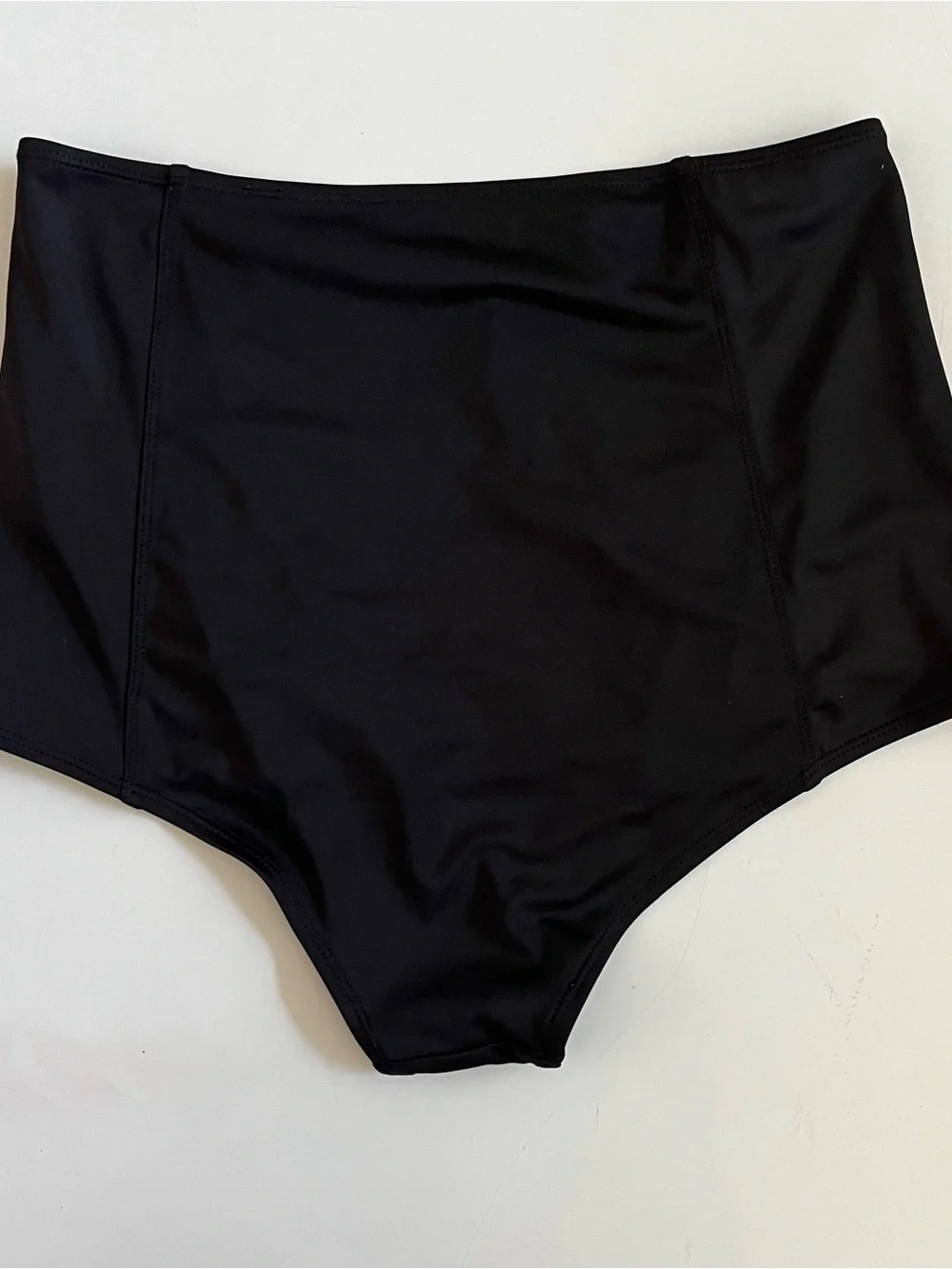 Kortni Jeane Black High-Waisted Bikini Bottoms M GUC